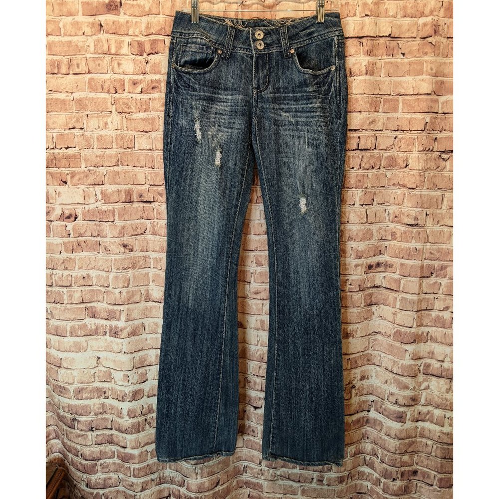 Refuge Jeans Knock Out Skinny Boot Cut Size 6L